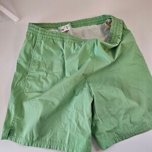 H. Valentino Beach Club Collection Mens Green Swim Trunks Shorts Large RN 34492‎